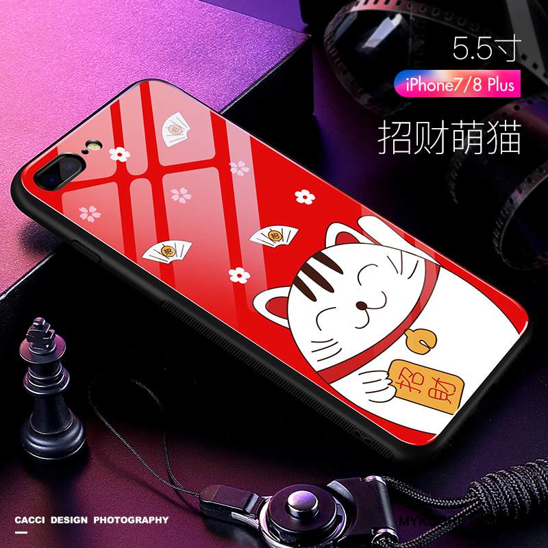 Kuori iPhone 7 Plus Silikoni Puhelimen Kuoret Murtumaton, Kotelo iPhone 7 Plus Laukut Musta Ihana