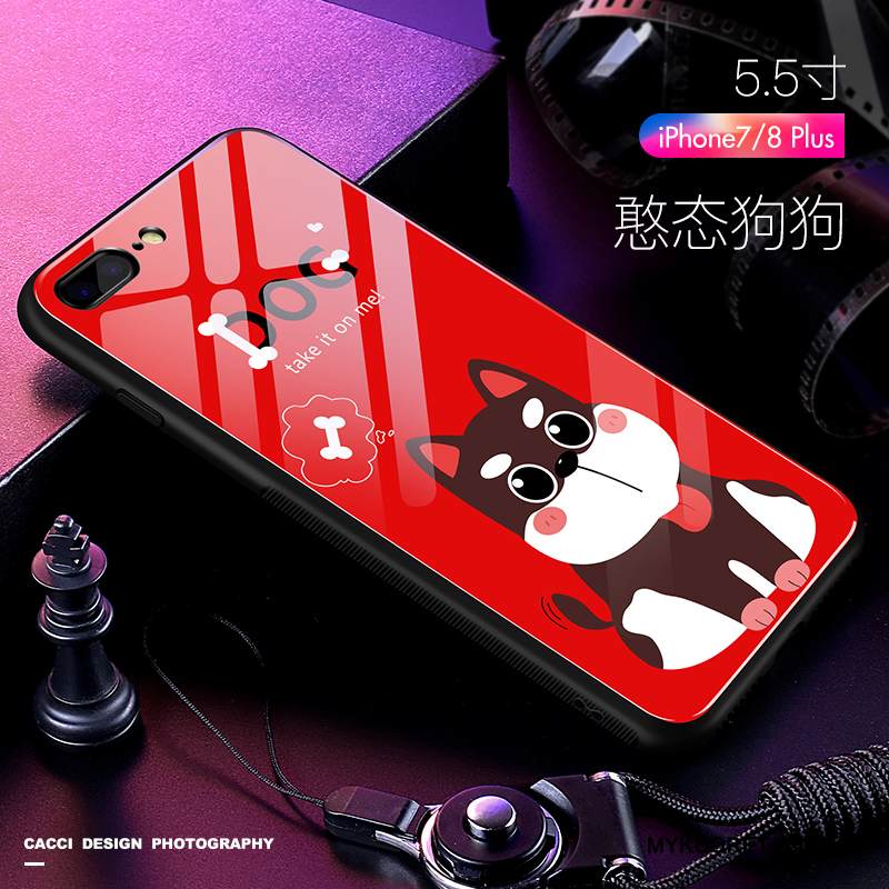 Kuori iPhone 7 Plus Silikoni Puhelimen Kuoret Murtumaton, Kotelo iPhone 7 Plus Laukut Musta Ihana