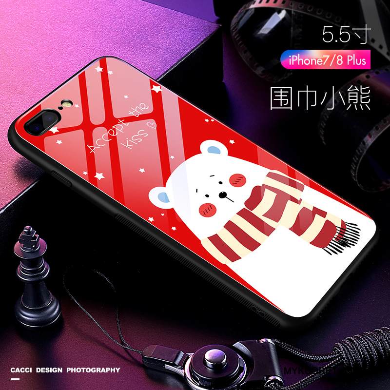 Kuori iPhone 7 Plus Silikoni Puhelimen Kuoret Murtumaton, Kotelo iPhone 7 Plus Laukut Musta Ihana