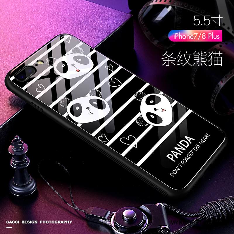 Kuori iPhone 7 Plus Silikoni Puhelimen Kuoret Murtumaton, Kotelo iPhone 7 Plus Laukut Musta Ihana