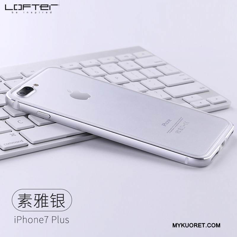 Kuori iPhone 7 Plus Silikoni Punainen Kehys, Kotelo iPhone 7 Plus Luova Puhelimen Kuoret