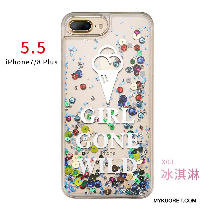 Kuori iPhone 7 Plus Silikoni Uusi Punainen, Kotelo iPhone 7 Plus Suojaus Juoksuhiekka Puhelimen Kuoret