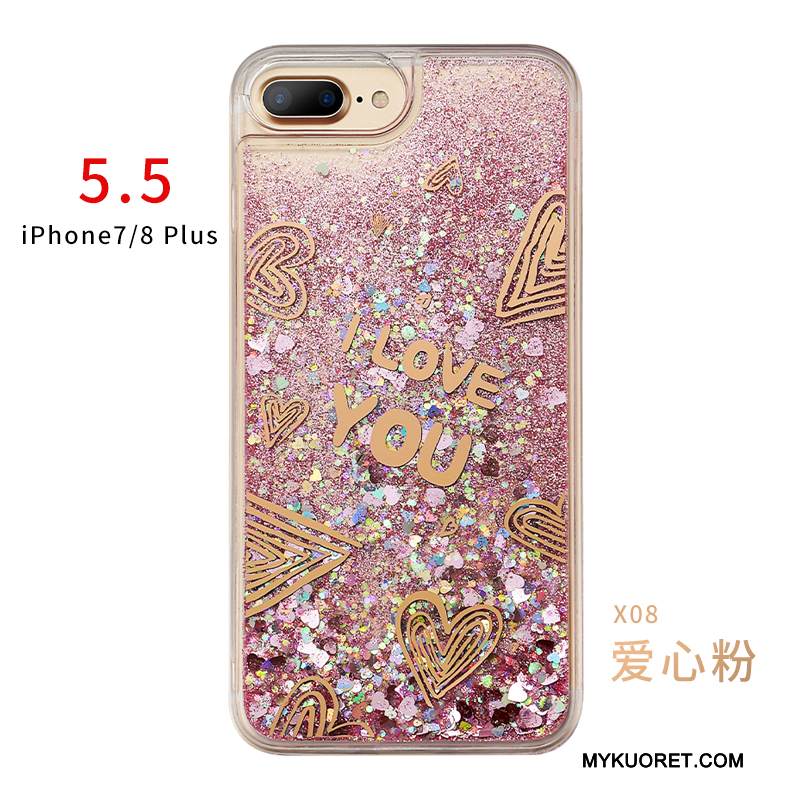 Kuori iPhone 7 Plus Silikoni Uusi Punainen, Kotelo iPhone 7 Plus Suojaus Juoksuhiekka Puhelimen Kuoret