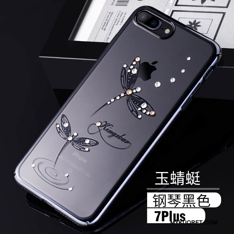 Kuori iPhone 7 Plus Strassi Jauhe Murtumaton, Kotelo iPhone 7 Plus Laukut Kulta Kova