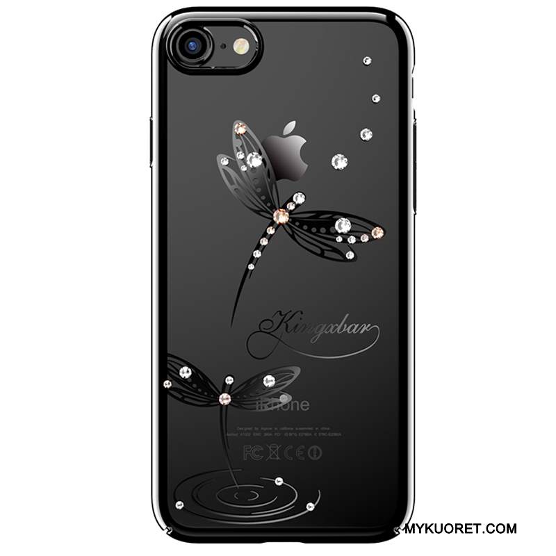 Kuori iPhone 7 Plus Strassi Kulta Jauhe, Kotelo iPhone 7 Plus Suojaus Murtumaton Puhelimen Kuoret
