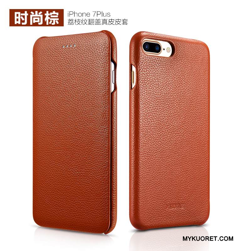 Kuori iPhone 7 Plus Suojaus Puhelimen Kuoret, Kotelo iPhone 7 Plus Nahka