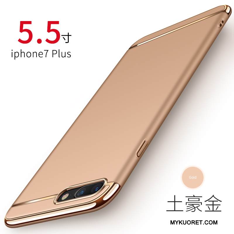 Kuori iPhone 7 Plus Suojaus Punainen Musta, Kotelo iPhone 7 Plus Pesty Suede Murtumaton