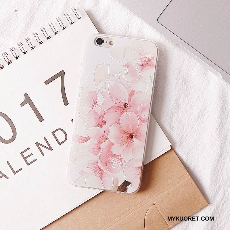 Kuori iPhone 7 Silikoni Jauhe Ripustettavat Koristeet, Kotelo iPhone 7 Kohokuviointi Puhelimen Kuoret Persoonallisuus