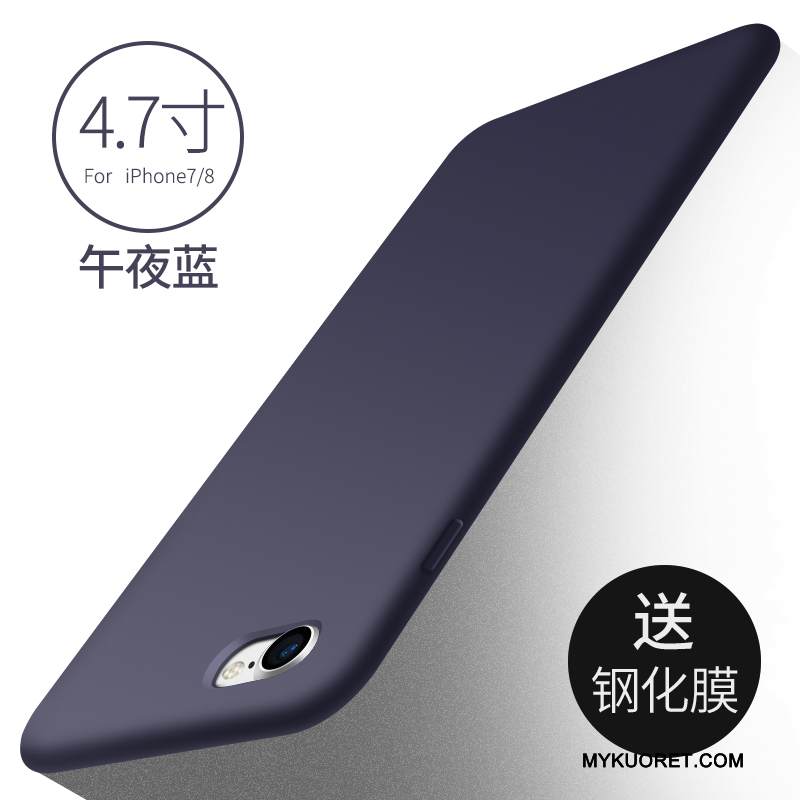 Kuori iPhone 7 Silikoni Puhelimen Kuoret Trendi, Kotelo iPhone 7 Pehmeä Neste Uusi Punainen