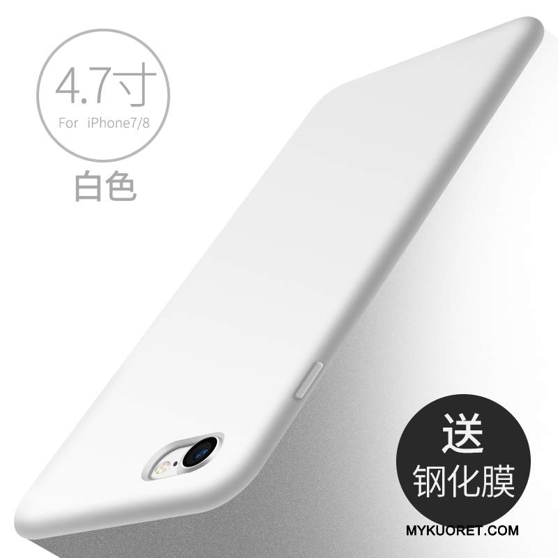 Kuori iPhone 7 Silikoni Puhelimen Kuoret Trendi, Kotelo iPhone 7 Pehmeä Neste Uusi Punainen