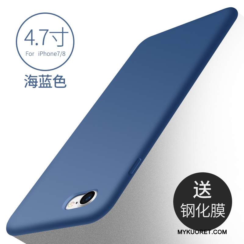 Kuori iPhone 7 Silikoni Puhelimen Kuoret Trendi, Kotelo iPhone 7 Pehmeä Neste Uusi Punainen