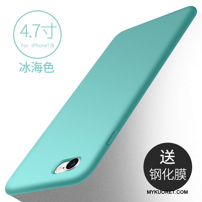 Kuori iPhone 7 Silikoni Puhelimen Kuoret Trendi, Kotelo iPhone 7 Pehmeä Neste Uusi Punainen