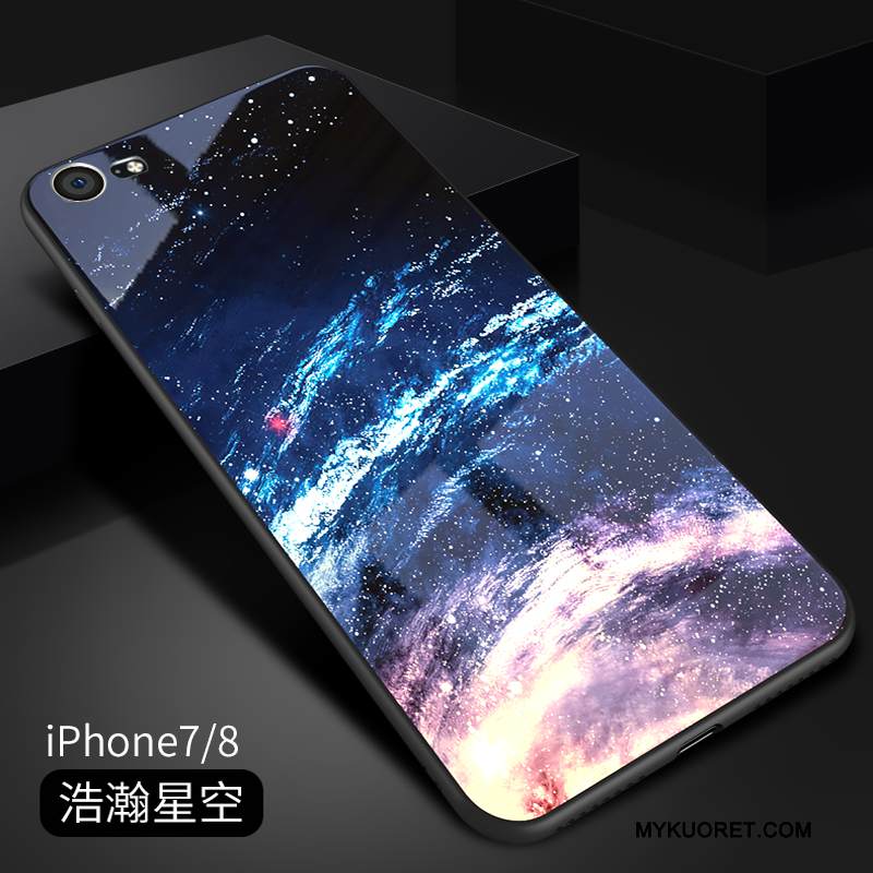 Kuori iPhone 7 Silikoni Trendi Peili, Kotelo iPhone 7 Laukut Puhelimen Kuoret Sininen