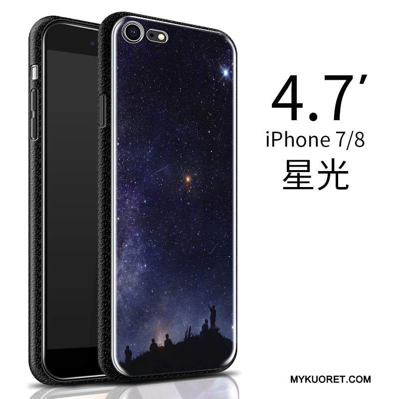 Kuori iPhone 7 Silikoni Trendi Puhelimen Kuoret, Kotelo iPhone 7 Pehmeä Neste Keltainen Murtumaton