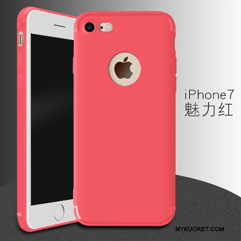 Kuori iPhone 7 Suojaus Murtumaton Pesty Suede, Kotelo iPhone 7 Pehmeä Neste Musta Ultra