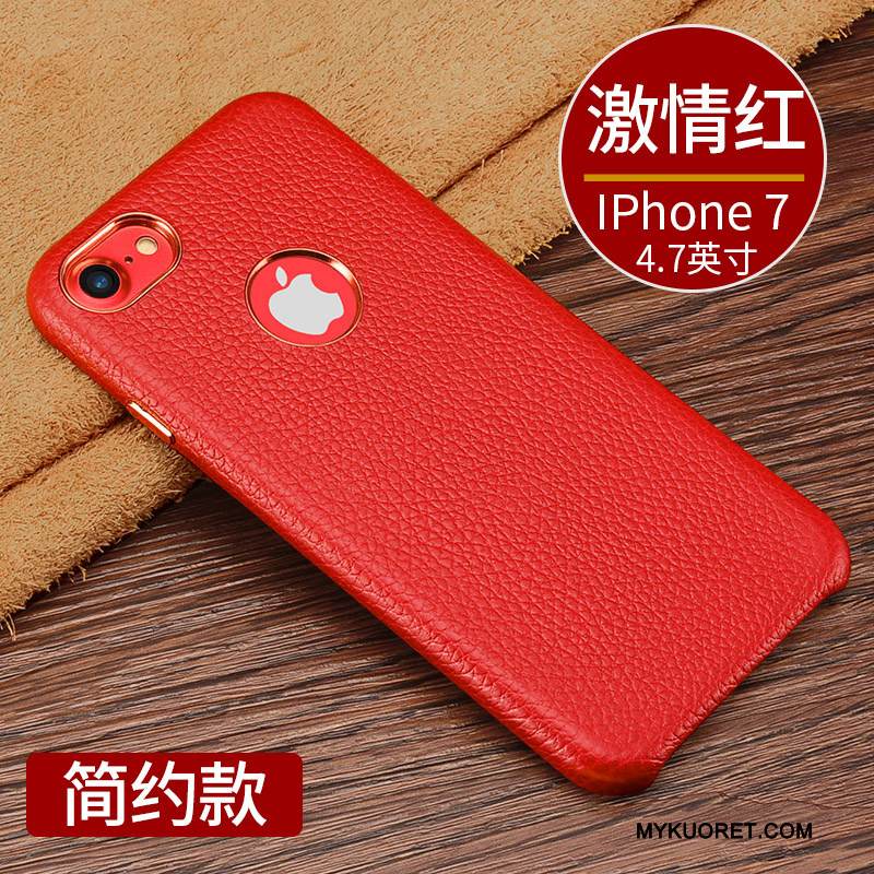 Kuori iPhone 7 Ylellisyys Liiketoiminta Puhelimen Kuoret, Kotelo iPhone 7 Nahka Murtumaton Uusi