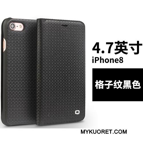 Kuori iPhone 8 Kuoret Pu Liiketoiminta, Kotelo iPhone 8 Nahka Puhelimen Kuoret
