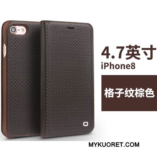 Kuori iPhone 8 Kuoret Pu Liiketoiminta, Kotelo iPhone 8 Nahka Puhelimen Kuoret