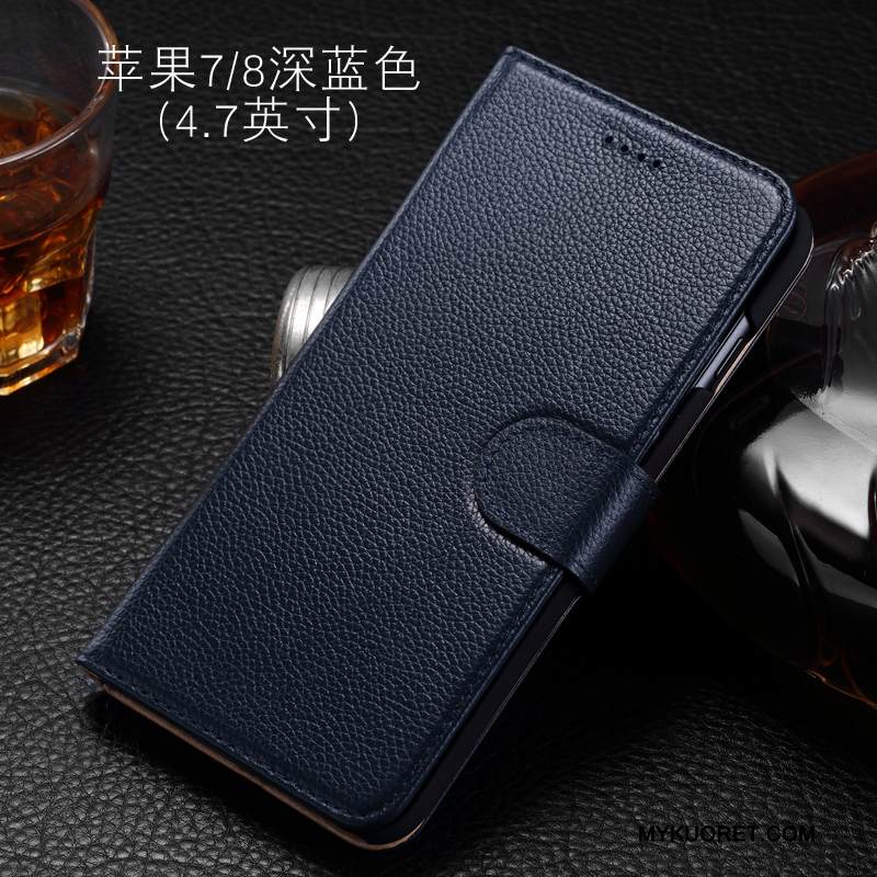 Kuori iPhone 8 Kuoret Viini Punainen Puhelimen Kuoret, Kotelo iPhone 8 Laukut Murtumaton