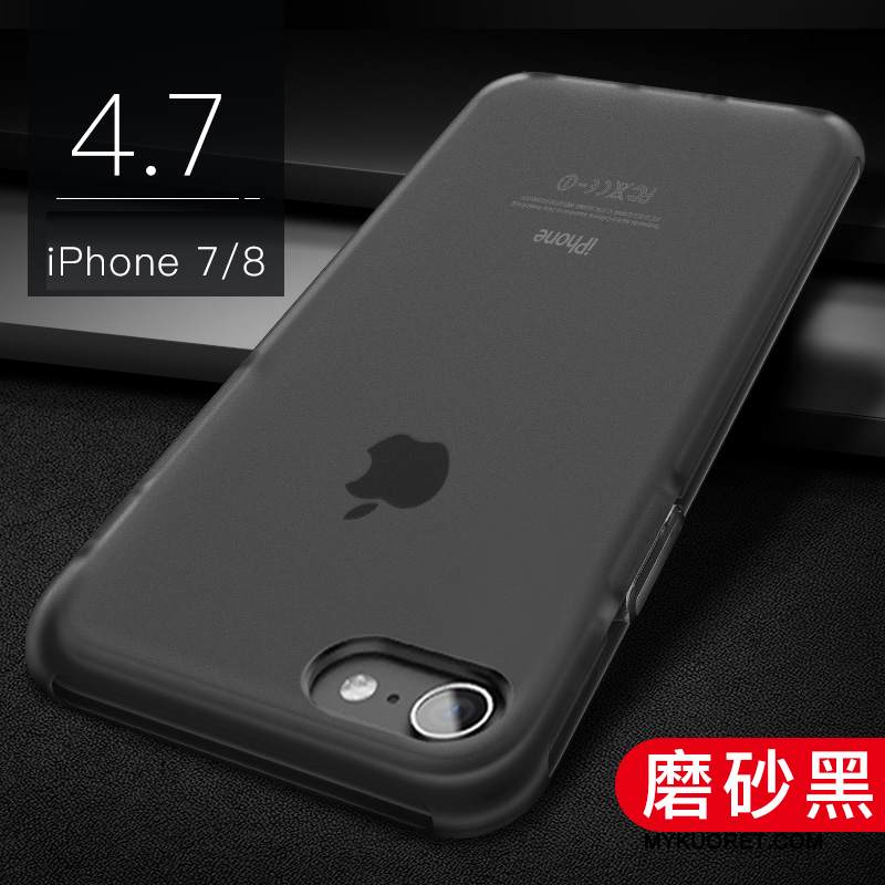 Kuori iPhone 8 Laukut Läpinäkyvä Puhelimen Kuoret, Kotelo iPhone 8 Pehmeä Neste Vihreä Murtumaton