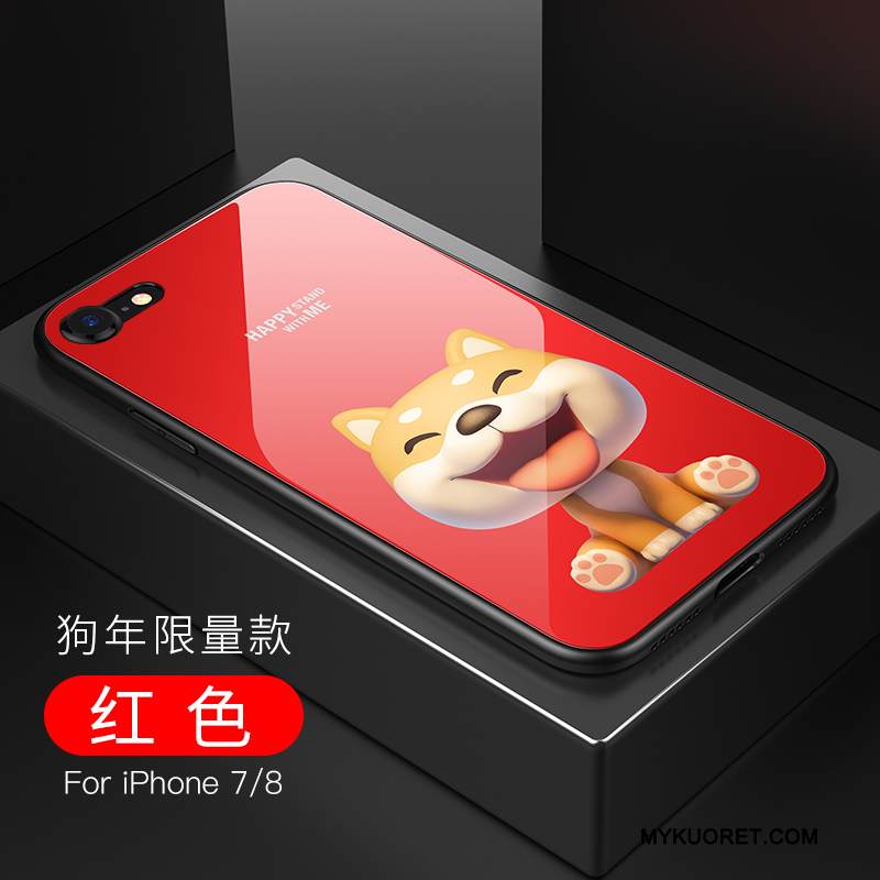 Kuori iPhone 8 Laukut Malli Punainen, Kotelo iPhone 8 Uusi Lasi