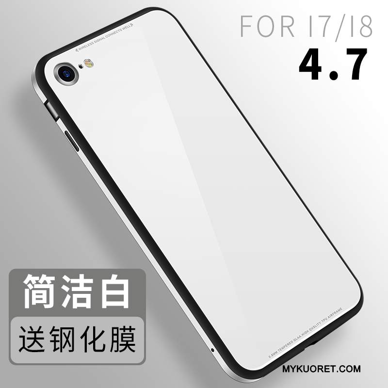 Kuori iPhone 8 Laukut Murtumaton Lasi, Kotelo iPhone 8 Silikoni Musta Uusi