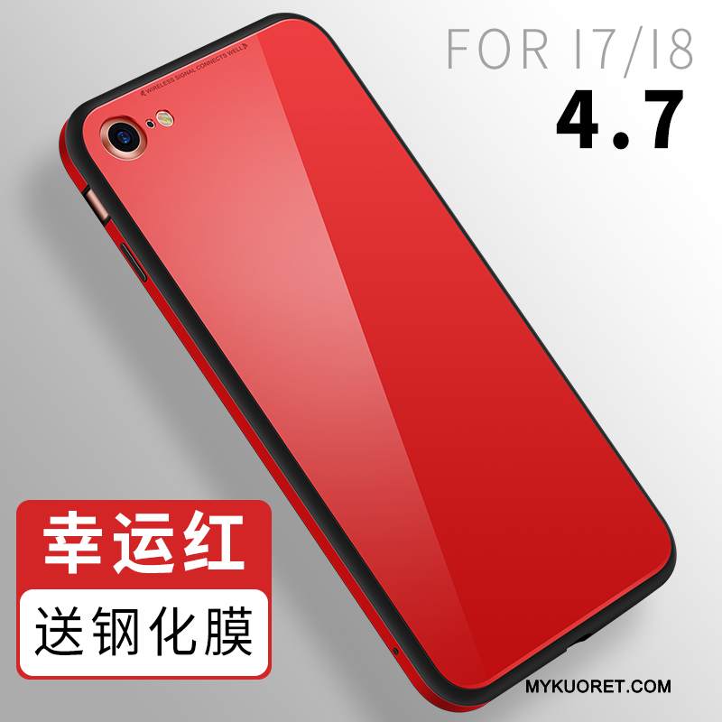 Kuori iPhone 8 Laukut Murtumaton Lasi, Kotelo iPhone 8 Silikoni Musta Uusi