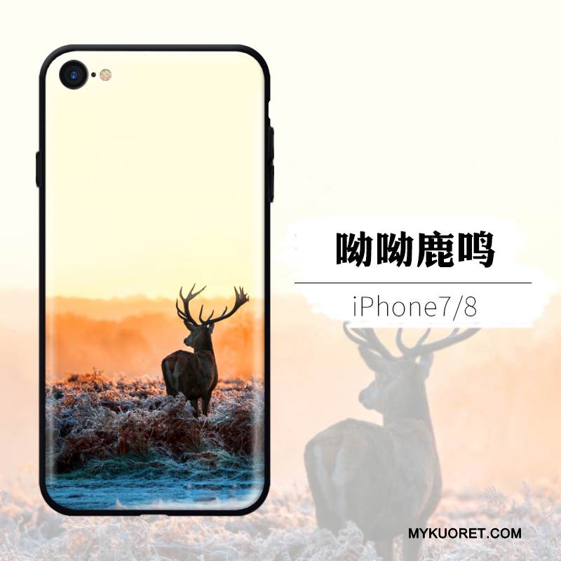 Kuori iPhone 8 Laukut Murtumaton Puhelimen Kuoret, Kotelo iPhone 8 Luova Keltainen Persoonallisuus