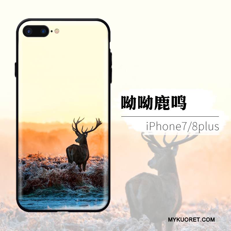 Kuori iPhone 8 Laukut Murtumaton Puhelimen Kuoret, Kotelo iPhone 8 Luova Keltainen Persoonallisuus