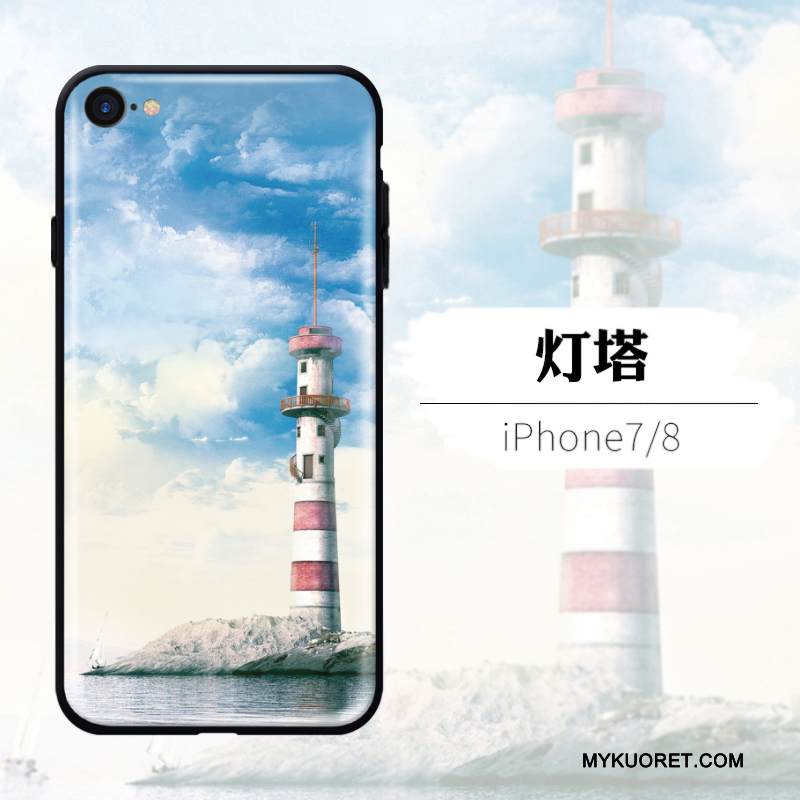 Kuori iPhone 8 Laukut Murtumaton Puhelimen Kuoret, Kotelo iPhone 8 Luova Keltainen Persoonallisuus