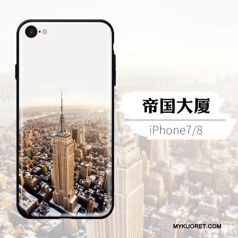 Kuori iPhone 8 Laukut Murtumaton Puhelimen Kuoret, Kotelo iPhone 8 Luova Keltainen Persoonallisuus