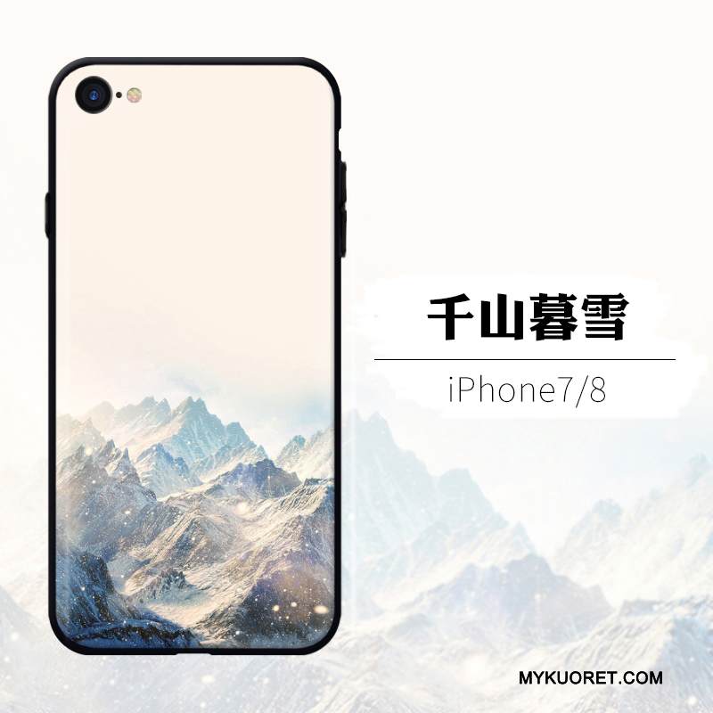 Kuori iPhone 8 Laukut Murtumaton Puhelimen Kuoret, Kotelo iPhone 8 Luova Keltainen Persoonallisuus