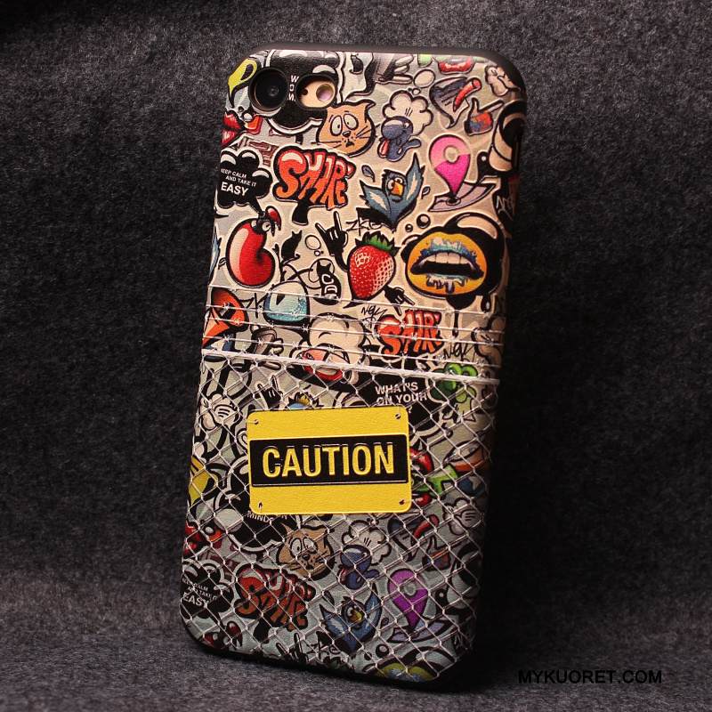 Kuori iPhone 8 Laukut Persoonallisuus Murtumaton, Kotelo iPhone 8 Luova Tide-brändi Puhelimen Kuoret