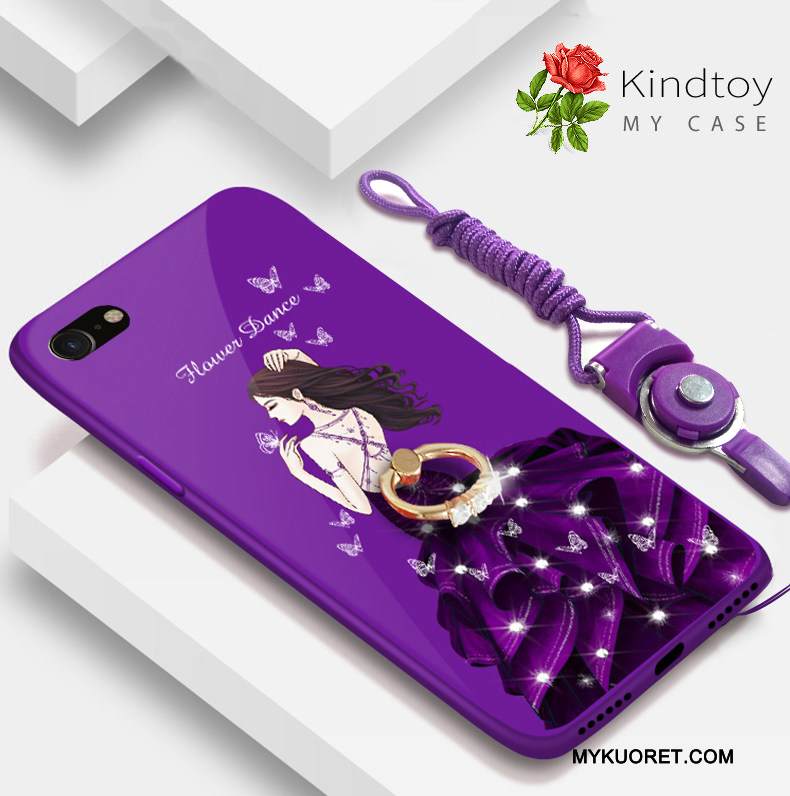 Kuori iPhone 8 Laukut Puhelimen Kuoret Violetti, Kotelo iPhone 8 Silikoni Tide-brändi