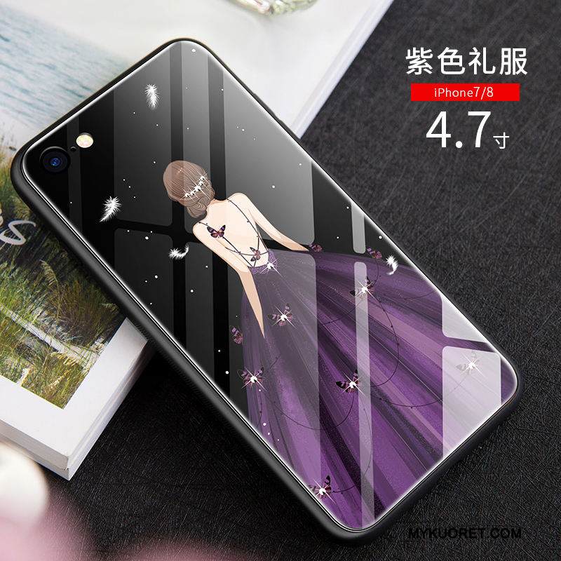 Kuori iPhone 8 Laukut Punainen Murtumaton, Kotelo iPhone 8 Puhelimen Kuoret Kova