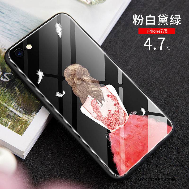 Kuori iPhone 8 Laukut Punainen Murtumaton, Kotelo iPhone 8 Puhelimen Kuoret Kova