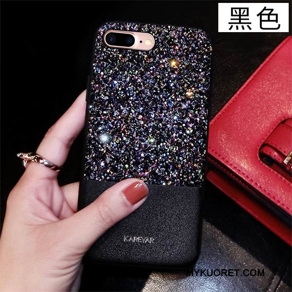 Kuori iPhone 8 Laukut Punainen Tide-brändi, Kotelo iPhone 8 Silikoni Jauhe Murtumaton