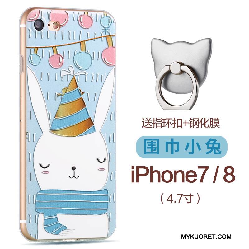 Kuori iPhone 8 Luova Murtumaton Puhelimen Kuoret, Kotelo iPhone 8 Silikoni Violetti