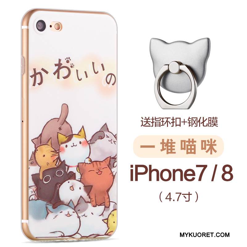 Kuori iPhone 8 Luova Murtumaton Puhelimen Kuoret, Kotelo iPhone 8 Silikoni Violetti