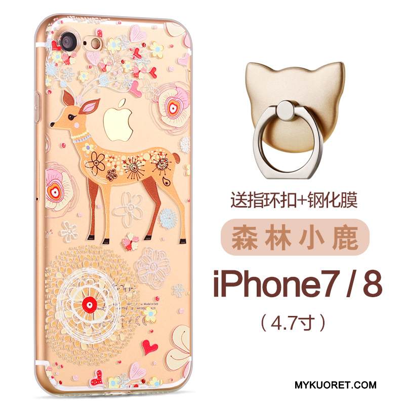 Kuori iPhone 8 Luova Murtumaton Puhelimen Kuoret, Kotelo iPhone 8 Silikoni Violetti