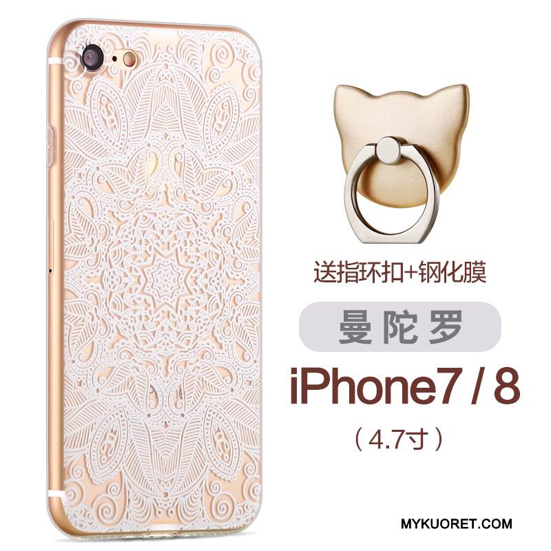 Kuori iPhone 8 Luova Murtumaton Puhelimen Kuoret, Kotelo iPhone 8 Silikoni Violetti