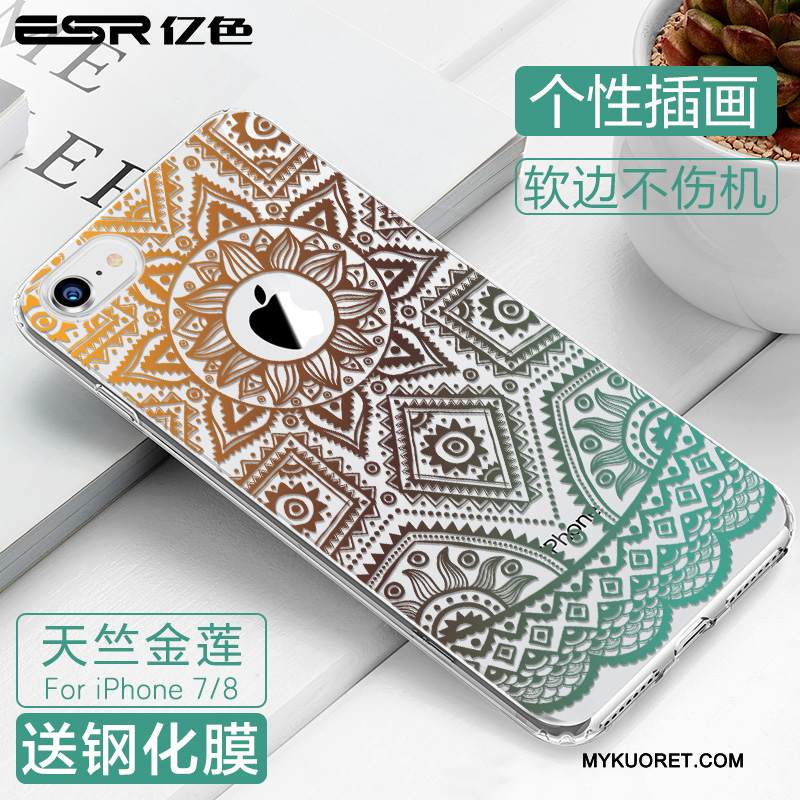 Kuori iPhone 8 Luova Murtumaton Uusi, Kotelo iPhone 8 Suojaus Vihreä Puhelimen Kuoret