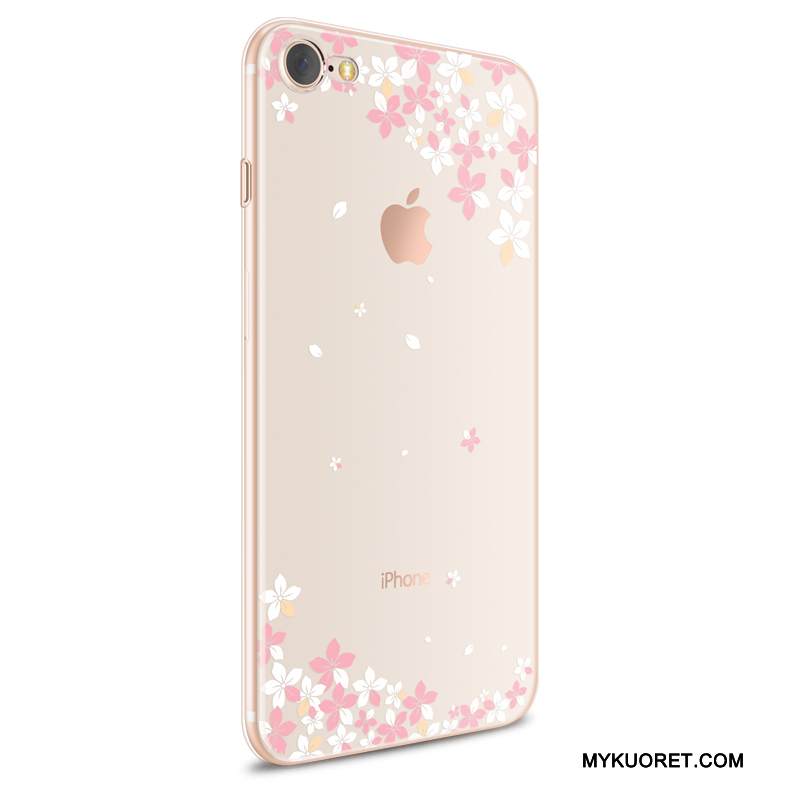 Kuori iPhone 8 Monivärinen Ihana Läpinäkyvä, Kotelo iPhone 8 Pehmeä Neste Puhelimen Kuoret Pu