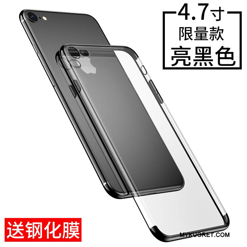 Kuori iPhone 8 Monivärinen Puhelimen Kuoret Murtumaton, Kotelo iPhone 8 Silikoni Läpinäkyvä