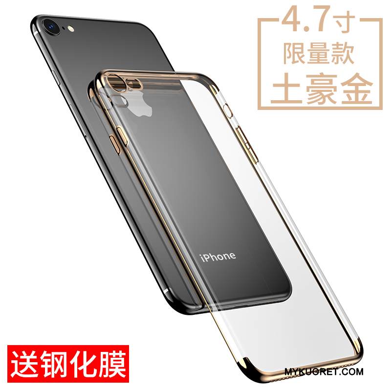 Kuori iPhone 8 Monivärinen Puhelimen Kuoret Murtumaton, Kotelo iPhone 8 Silikoni Läpinäkyvä