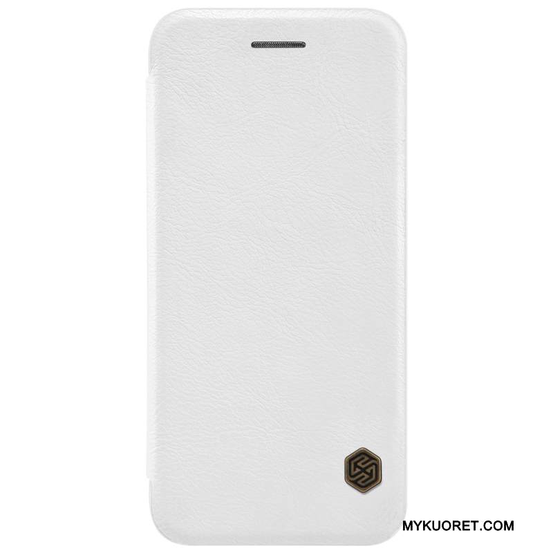 Kuori iPhone 8 Nahka Kortti Viini Punainen, Kotelo iPhone 8 Suojaus Puhelimen Kuoret