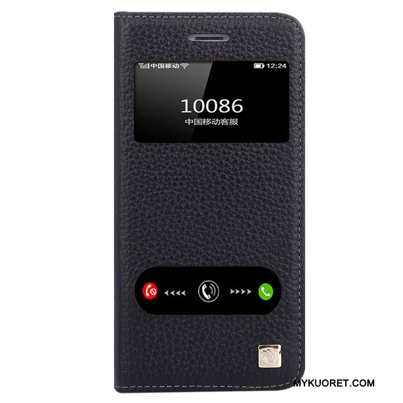 Kuori iPhone 8 Nahka Trendi Puhelimen Kuoret, Kotelo iPhone 8 Kuoret Avaa Ikkuna Murtumaton