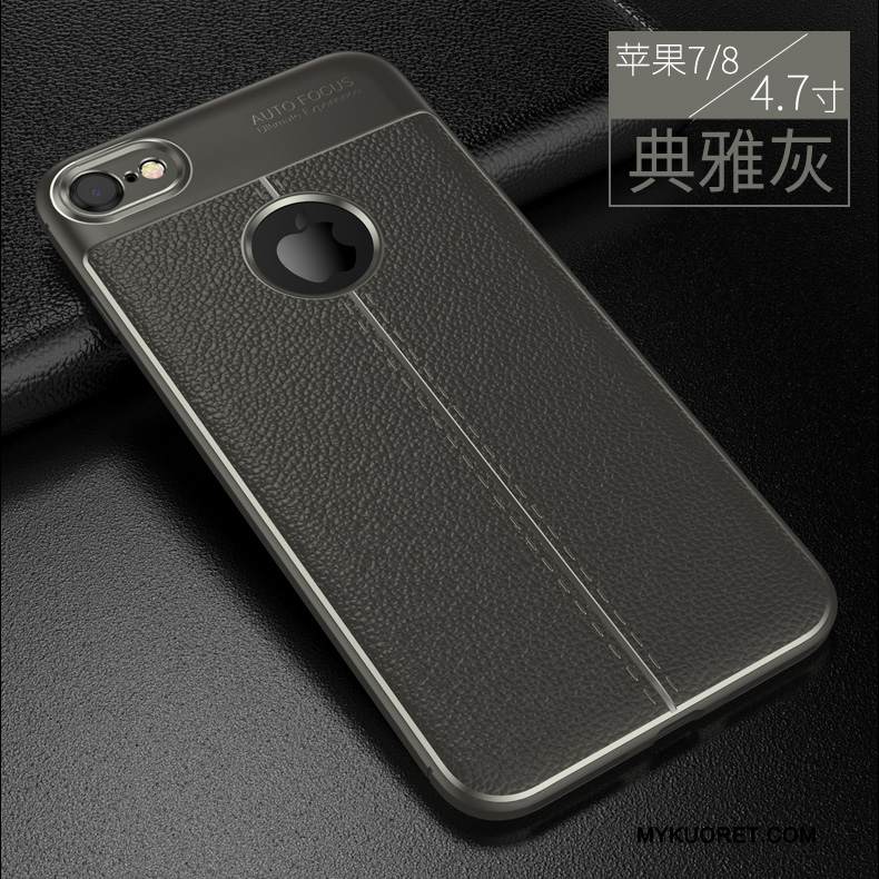 Kuori iPhone 8 Nahka Trendi Puhelimen Kuoret, Kotelo iPhone 8 Silikoni Kukkakuvio Murtumaton