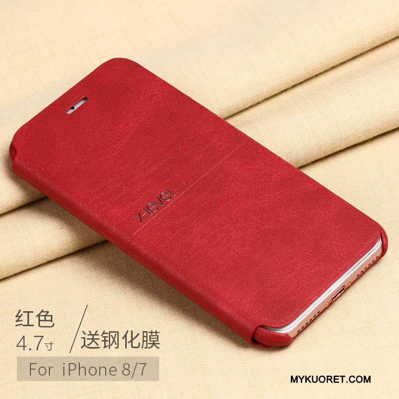 Kuori iPhone 8 Nahka Ultra Trendi, Kotelo iPhone 8 Kuoret Uusi Puhelimen Kuoret