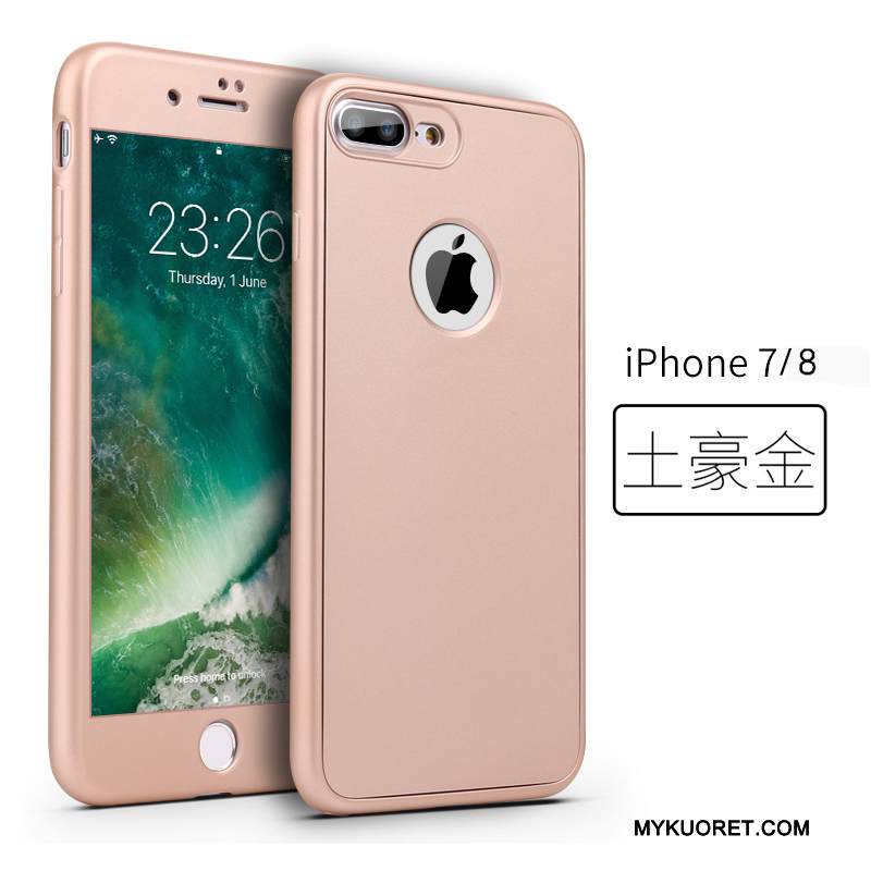 Kuori iPhone 8 Pehmeä Neste Murtumaton Jauhe, Kotelo iPhone 8 Laukut Puhelimen Kuoret Punainen